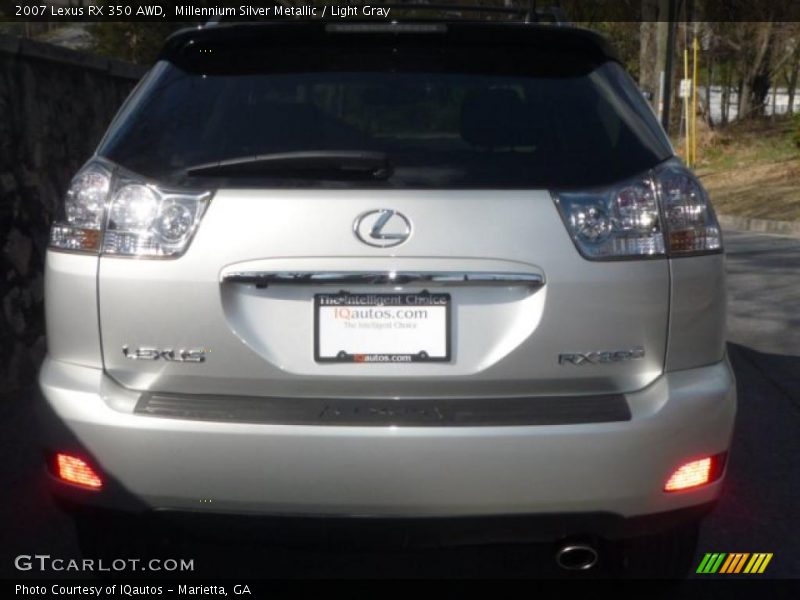 Millennium Silver Metallic / Light Gray 2007 Lexus RX 350 AWD