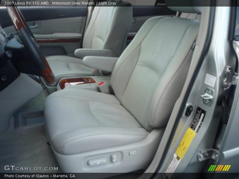 Millennium Silver Metallic / Light Gray 2007 Lexus RX 350 AWD