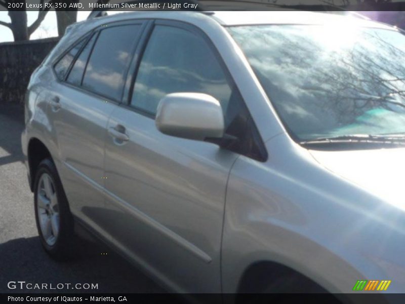 Millennium Silver Metallic / Light Gray 2007 Lexus RX 350 AWD