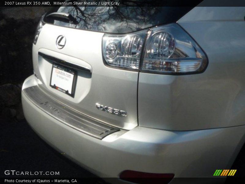 Millennium Silver Metallic / Light Gray 2007 Lexus RX 350 AWD