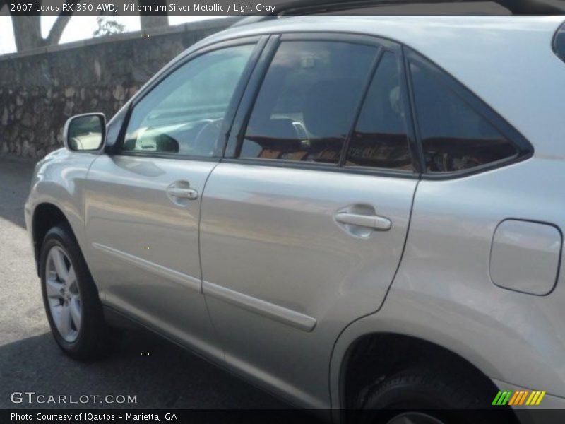 Millennium Silver Metallic / Light Gray 2007 Lexus RX 350 AWD