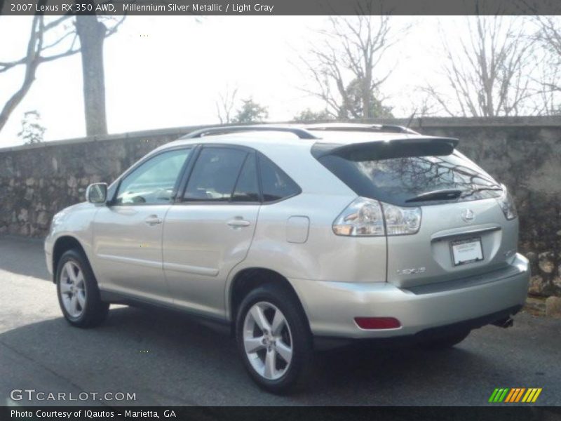 Millennium Silver Metallic / Light Gray 2007 Lexus RX 350 AWD
