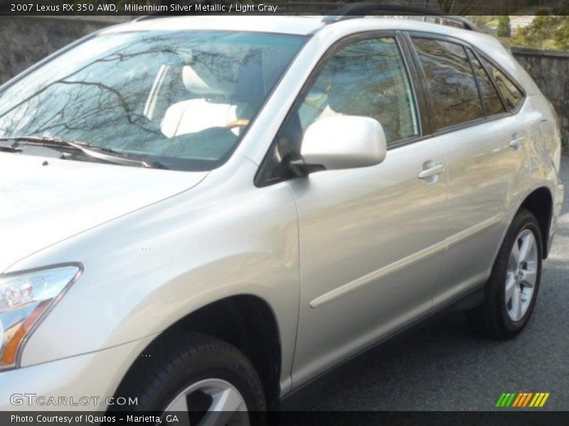 Millennium Silver Metallic / Light Gray 2007 Lexus RX 350 AWD