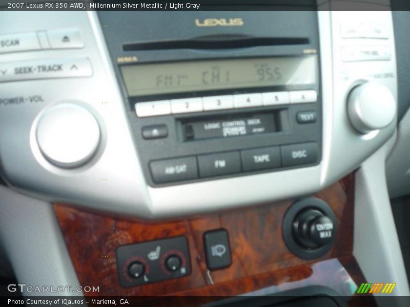 Millennium Silver Metallic / Light Gray 2007 Lexus RX 350 AWD