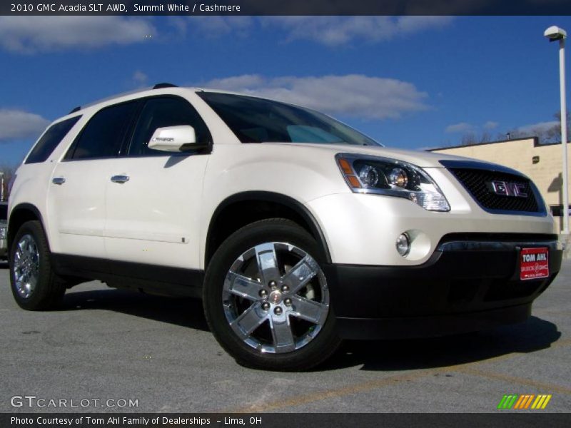 Summit White / Cashmere 2010 GMC Acadia SLT AWD