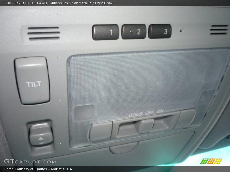 Millennium Silver Metallic / Light Gray 2007 Lexus RX 350 AWD