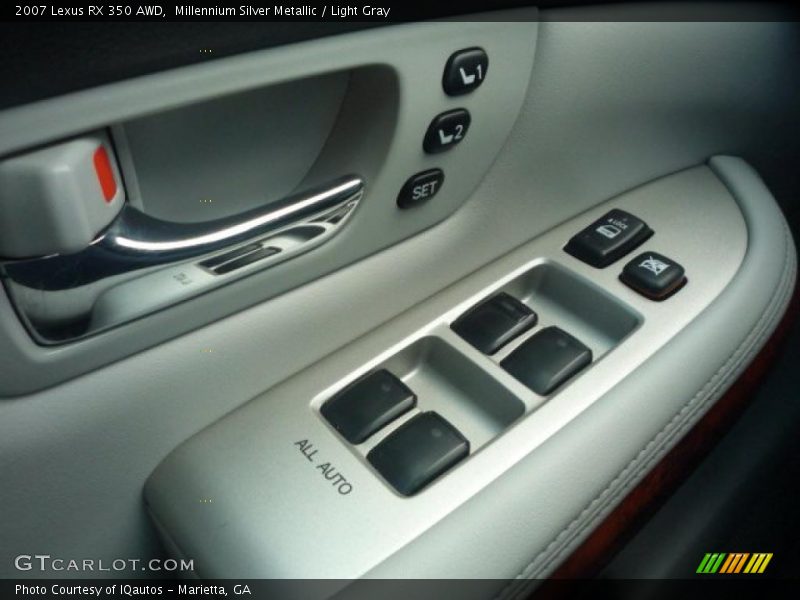 Millennium Silver Metallic / Light Gray 2007 Lexus RX 350 AWD