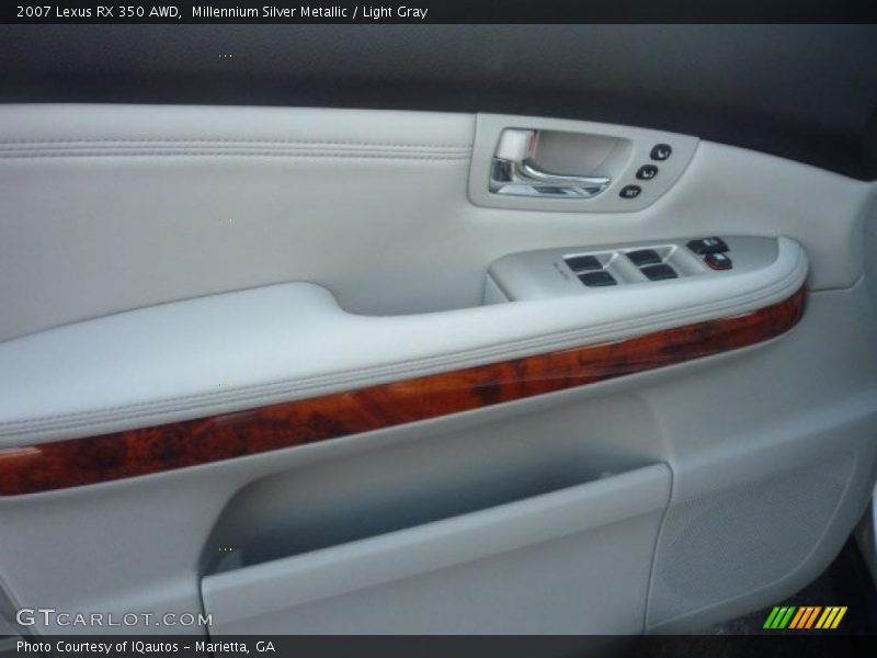 Millennium Silver Metallic / Light Gray 2007 Lexus RX 350 AWD