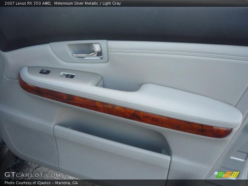 Millennium Silver Metallic / Light Gray 2007 Lexus RX 350 AWD