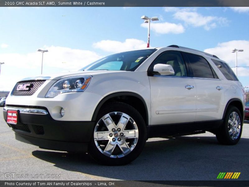 Summit White / Cashmere 2010 GMC Acadia SLT AWD