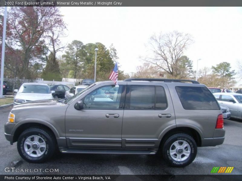 Mineral Grey Metallic / Midnight Grey 2002 Ford Explorer Limited