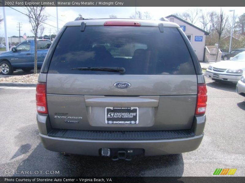 Mineral Grey Metallic / Midnight Grey 2002 Ford Explorer Limited