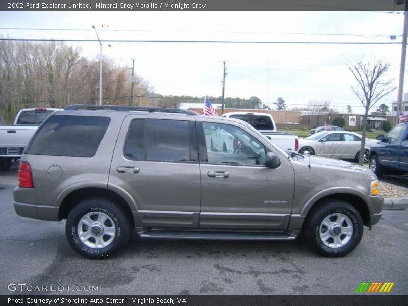 Mineral Grey Metallic / Midnight Grey 2002 Ford Explorer Limited