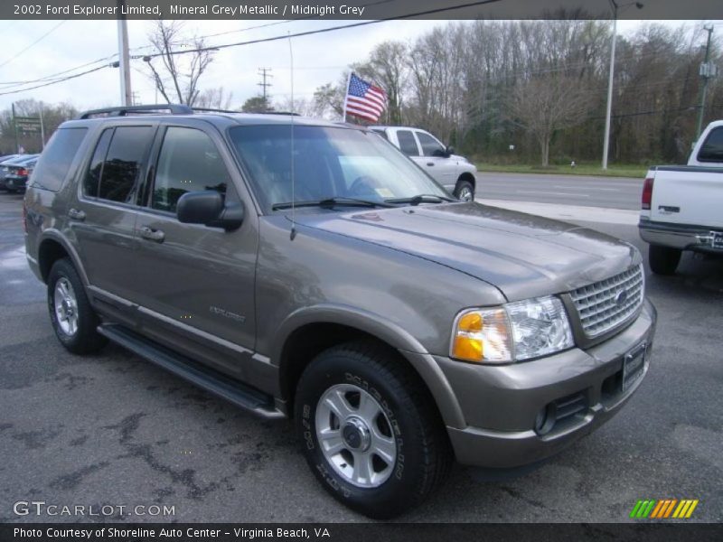 Mineral Grey Metallic / Midnight Grey 2002 Ford Explorer Limited