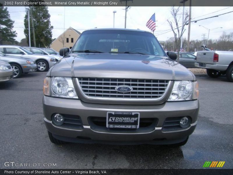 Mineral Grey Metallic / Midnight Grey 2002 Ford Explorer Limited