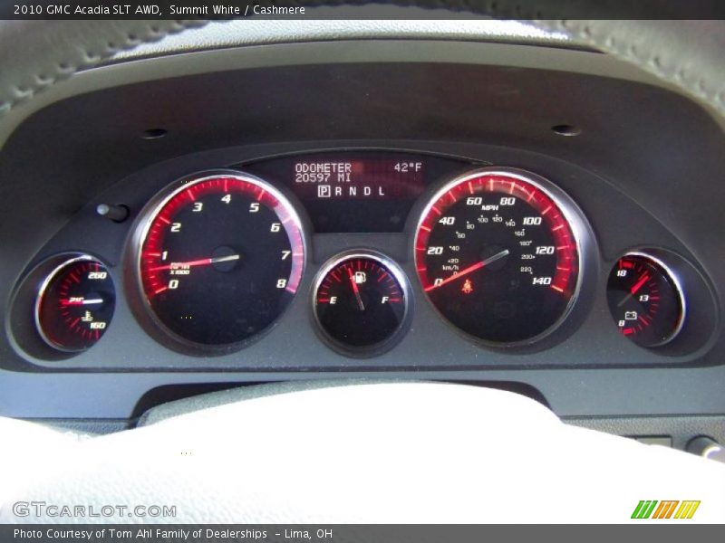 Summit White / Cashmere 2010 GMC Acadia SLT AWD