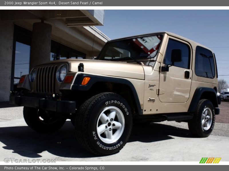 2000 Jeep Wrangler Sport 4x4 in Desert Sand Pearl Photo No. 27666542