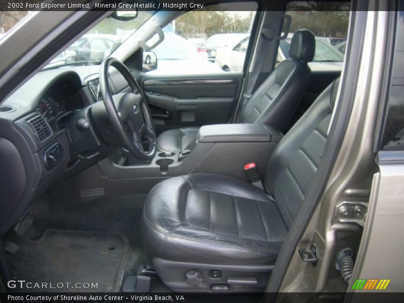Mineral Grey Metallic / Midnight Grey 2002 Ford Explorer Limited