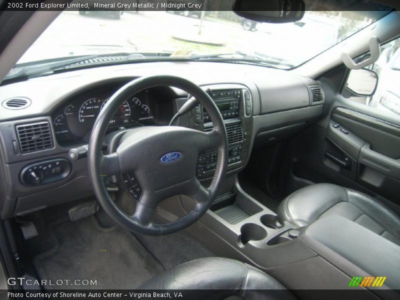Mineral Grey Metallic / Midnight Grey 2002 Ford Explorer Limited