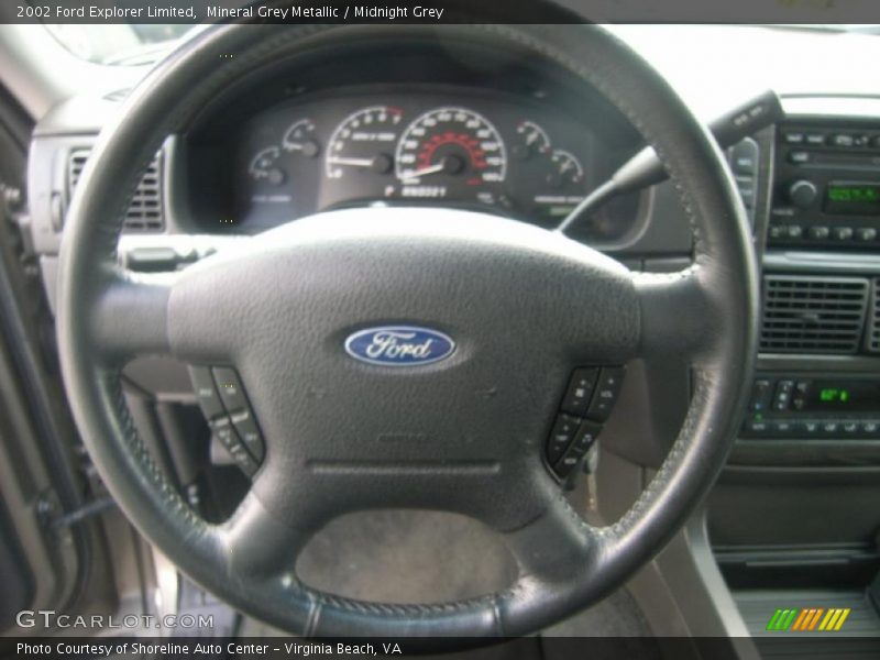 Mineral Grey Metallic / Midnight Grey 2002 Ford Explorer Limited