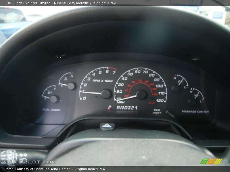 Mineral Grey Metallic / Midnight Grey 2002 Ford Explorer Limited