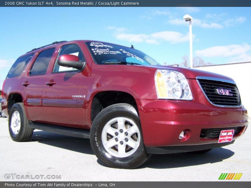 Sonoma Red Metallic / Cocoa/Light Cashmere 2008 GMC Yukon SLT 4x4