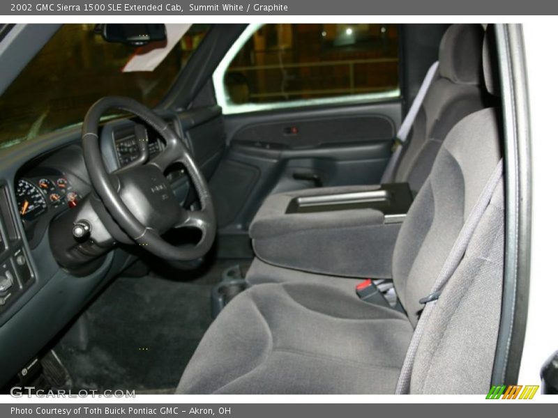 Summit White / Graphite 2002 GMC Sierra 1500 SLE Extended Cab