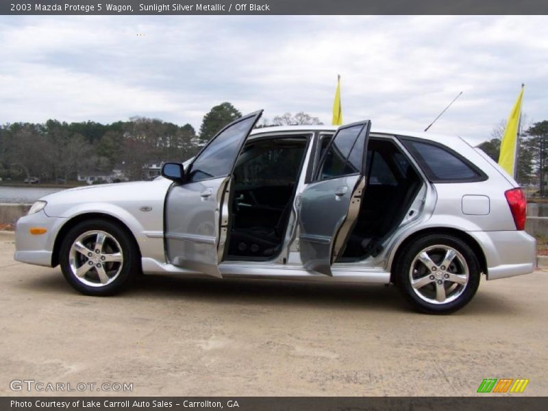 Sunlight Silver Metallic / Off Black 2003 Mazda Protege 5 Wagon