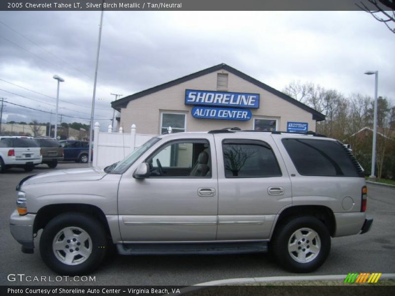 Silver Birch Metallic / Tan/Neutral 2005 Chevrolet Tahoe LT