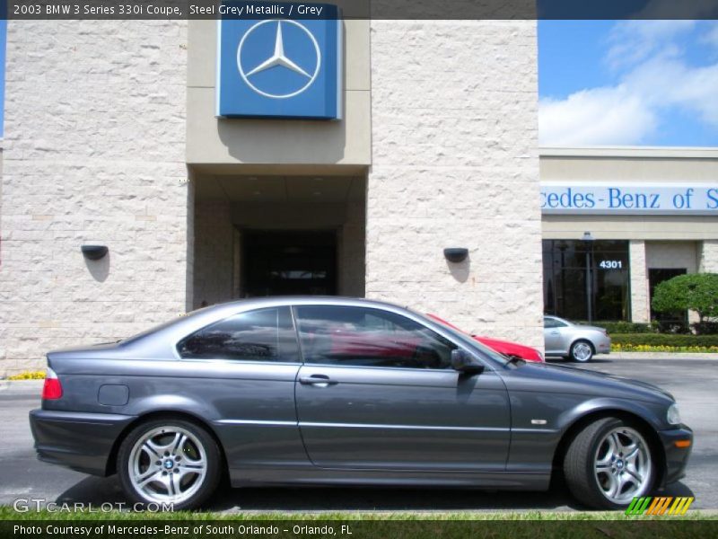 Steel Grey Metallic / Grey 2003 BMW 3 Series 330i Coupe