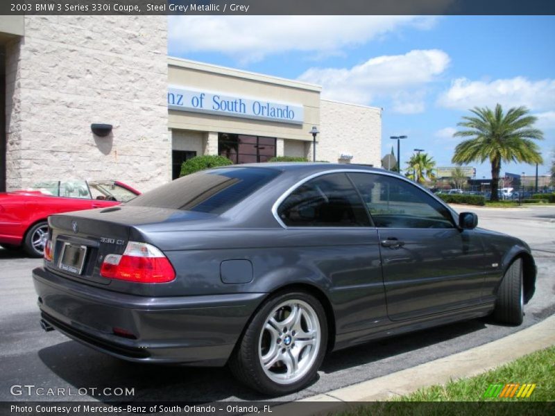 Steel Grey Metallic / Grey 2003 BMW 3 Series 330i Coupe