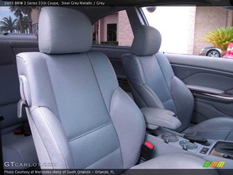 Steel Grey Metallic / Grey 2003 BMW 3 Series 330i Coupe