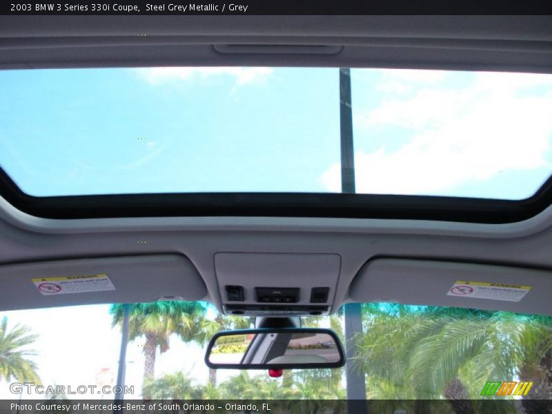 Steel Grey Metallic / Grey 2003 BMW 3 Series 330i Coupe