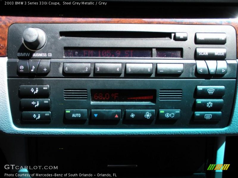 Steel Grey Metallic / Grey 2003 BMW 3 Series 330i Coupe