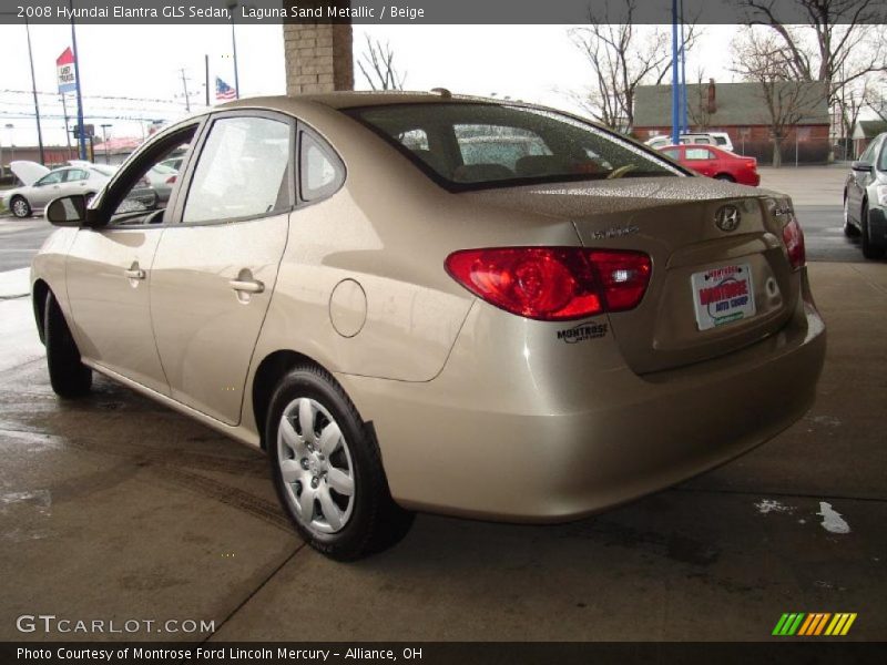 Laguna Sand Metallic / Beige 2008 Hyundai Elantra GLS Sedan
