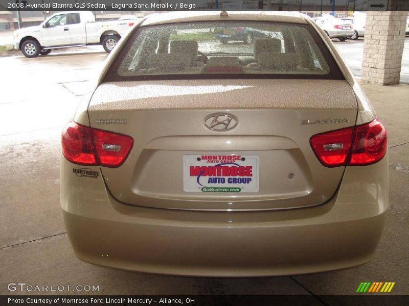 Laguna Sand Metallic / Beige 2008 Hyundai Elantra GLS Sedan