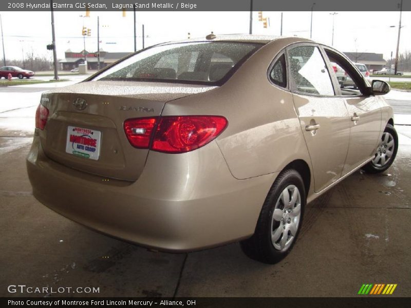 Laguna Sand Metallic / Beige 2008 Hyundai Elantra GLS Sedan