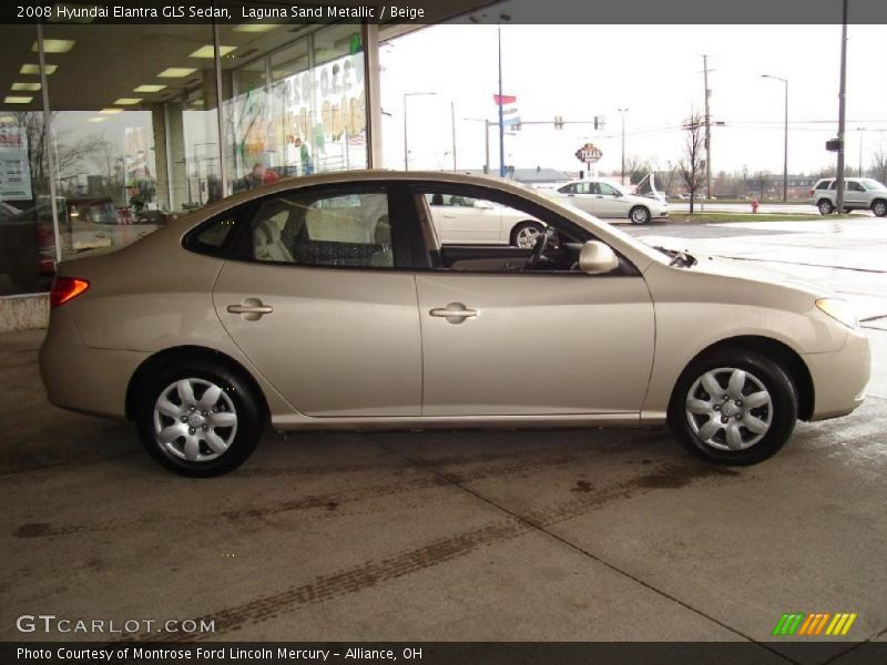 Laguna Sand Metallic / Beige 2008 Hyundai Elantra GLS Sedan