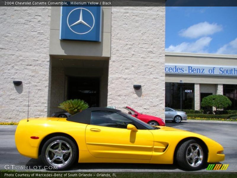Millenium Yellow / Black 2004 Chevrolet Corvette Convertible