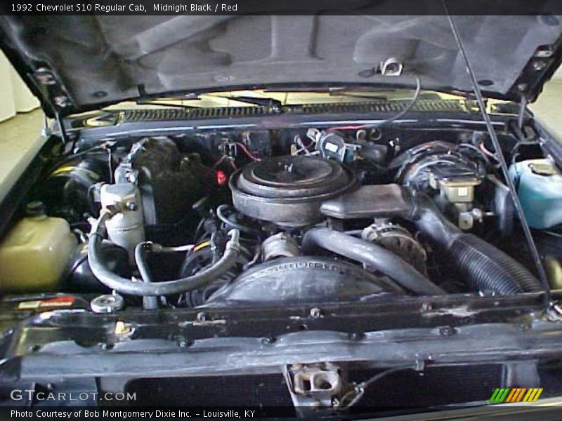 Midnight Black / Red 1992 Chevrolet S10 Regular Cab