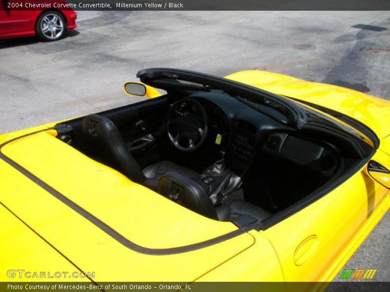 Millenium Yellow / Black 2004 Chevrolet Corvette Convertible