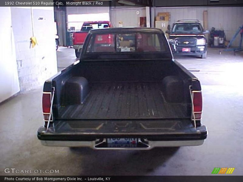 Midnight Black / Red 1992 Chevrolet S10 Regular Cab