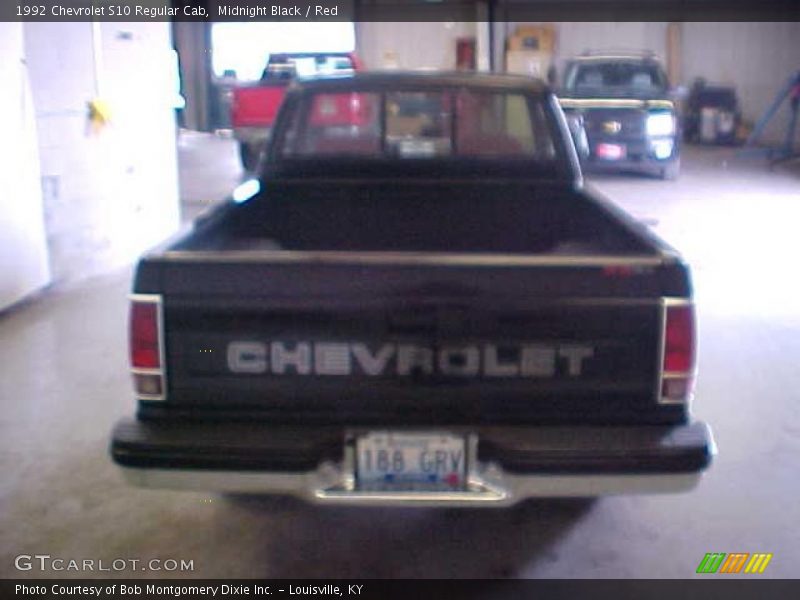 Midnight Black / Red 1992 Chevrolet S10 Regular Cab