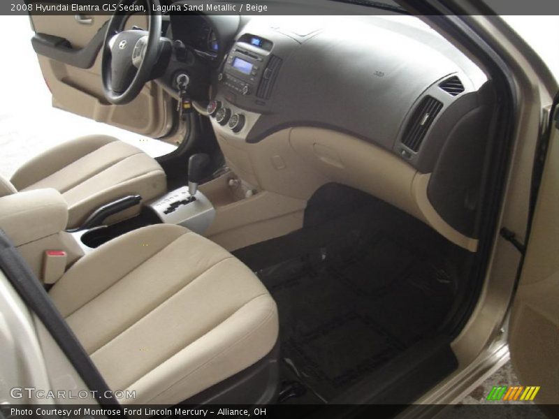 Laguna Sand Metallic / Beige 2008 Hyundai Elantra GLS Sedan