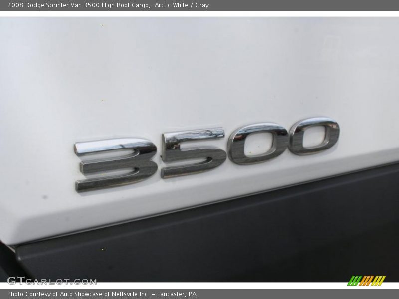 Arctic White / Gray 2008 Dodge Sprinter Van 3500 High Roof Cargo
