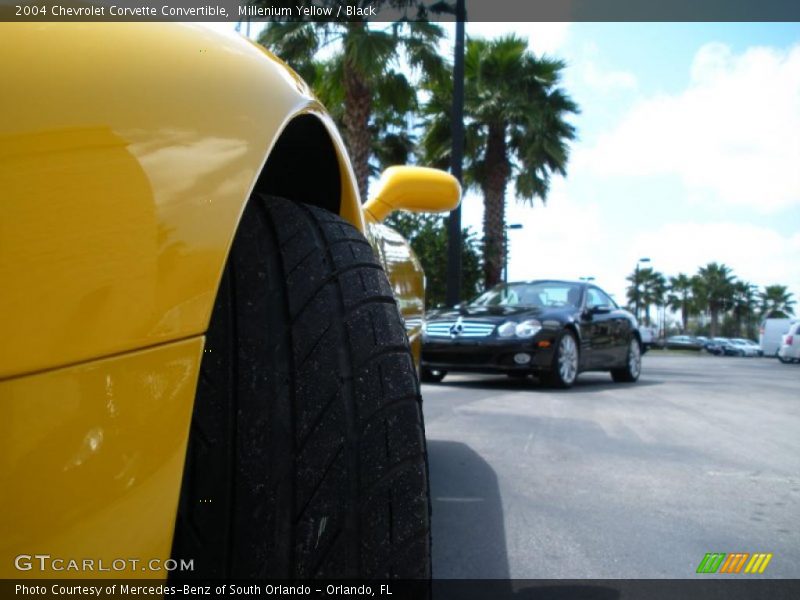 Millenium Yellow / Black 2004 Chevrolet Corvette Convertible