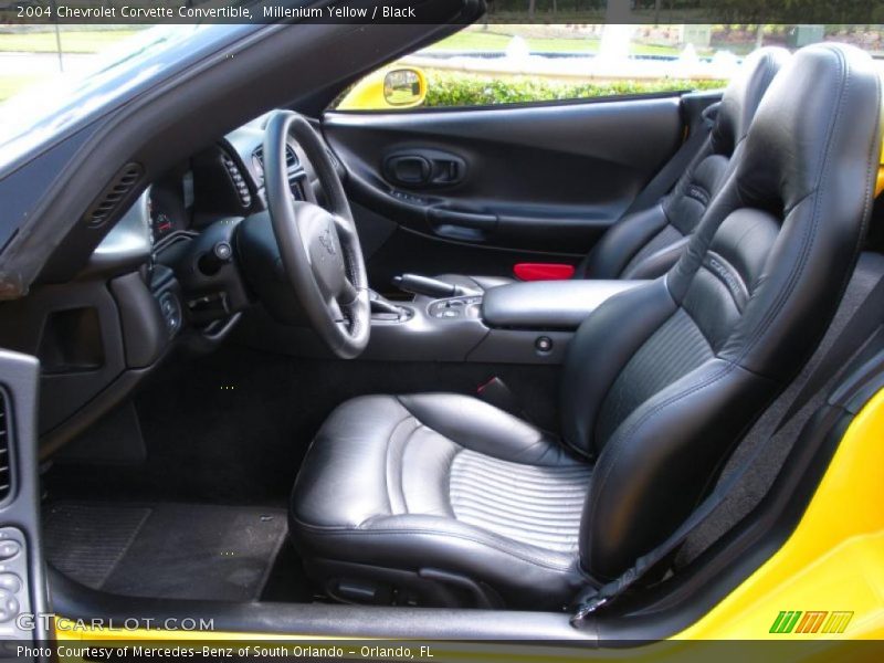 Millenium Yellow / Black 2004 Chevrolet Corvette Convertible