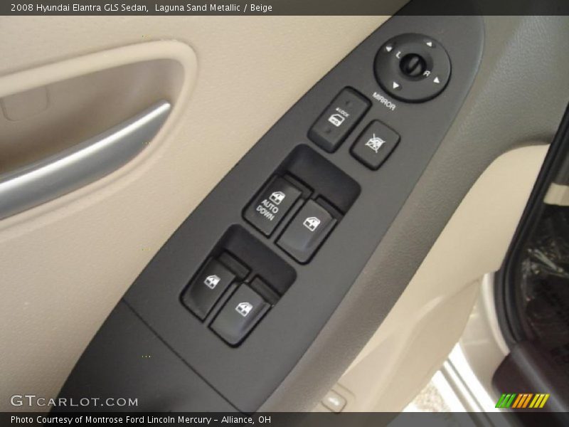 Laguna Sand Metallic / Beige 2008 Hyundai Elantra GLS Sedan