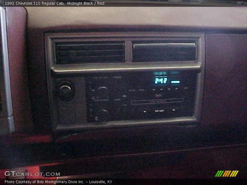 Midnight Black / Red 1992 Chevrolet S10 Regular Cab