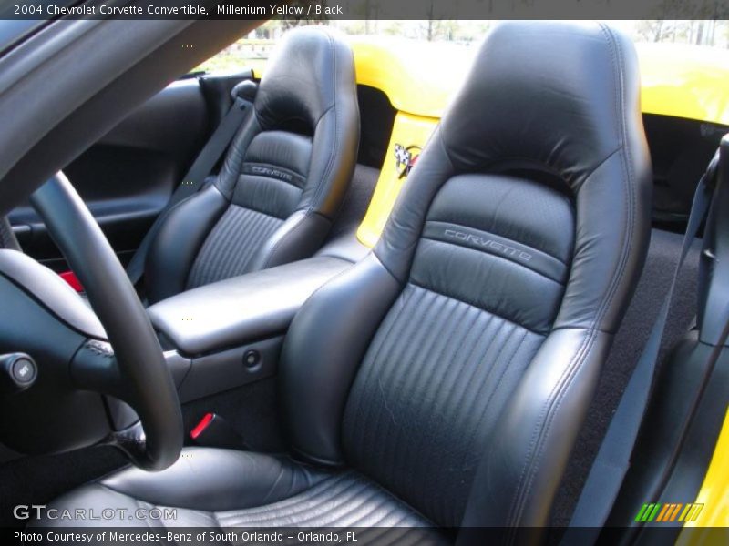 Millenium Yellow / Black 2004 Chevrolet Corvette Convertible